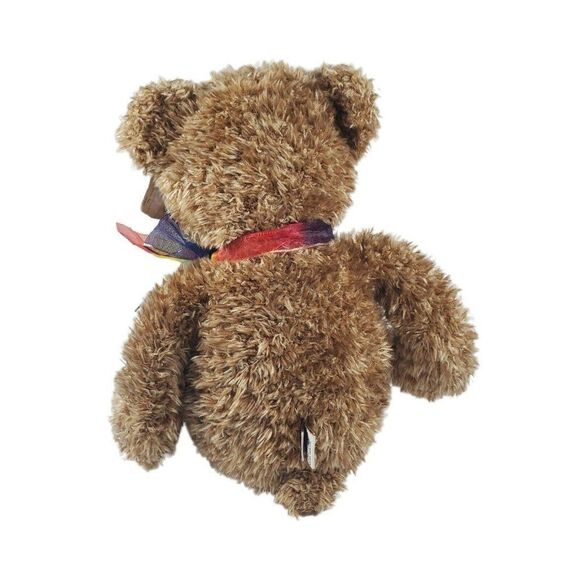 Gund Bearessence Brown Teddy Bear Plush Stuffed Animal Rainbow Bow Tie 16" Soft - Picture 4 of 6